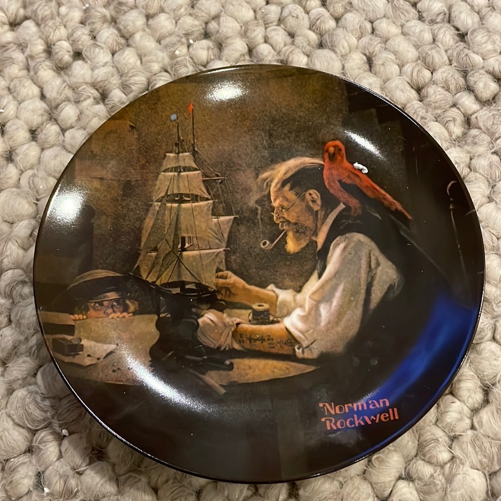 No box for this Norman zRockwell plate “the ship builder”.